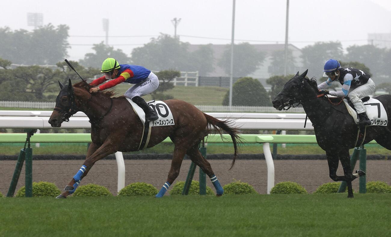 函館開催開幕戦を勝利したディーズメンフィス（左）