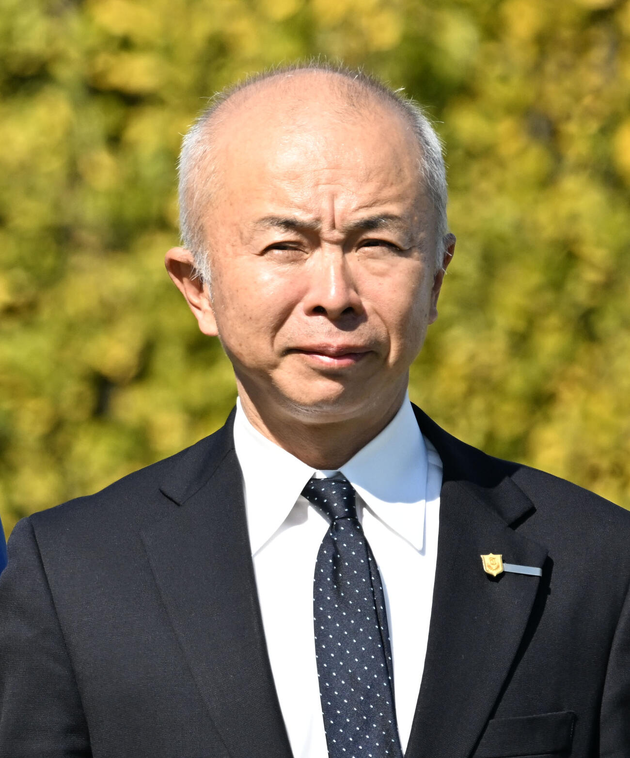 中舘英二調教師（2025年3月1日撮影）
