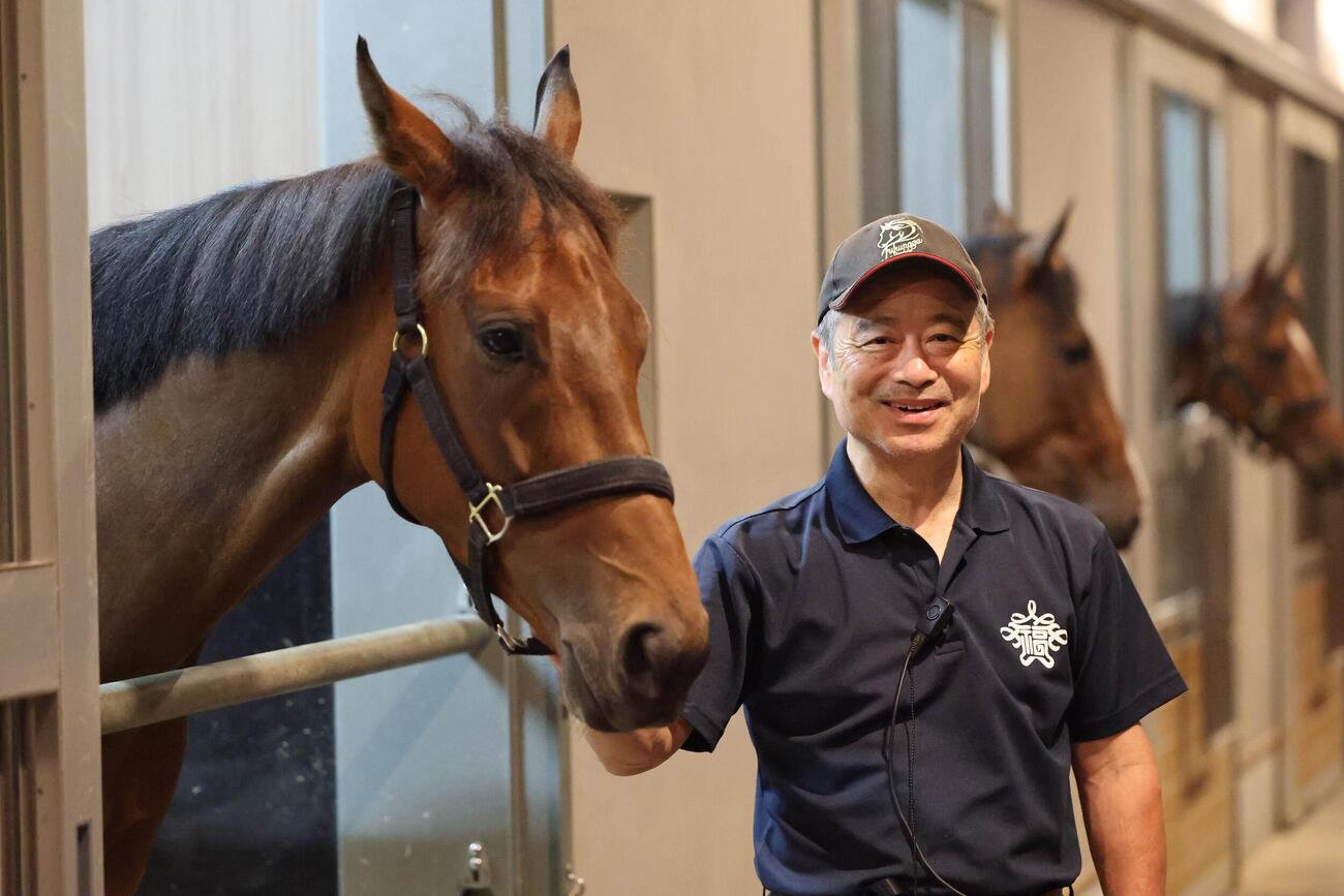 北九州記念　ランフォーヴァウで最後の重賞へ挑む蔵之下勉厩務員。この北九州記念を最後に、定年退職を迎える。