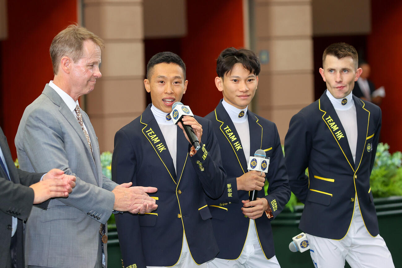 シャーガーCのチーム香港が発表された（C）The　Hong　Kong　Jockey　Club