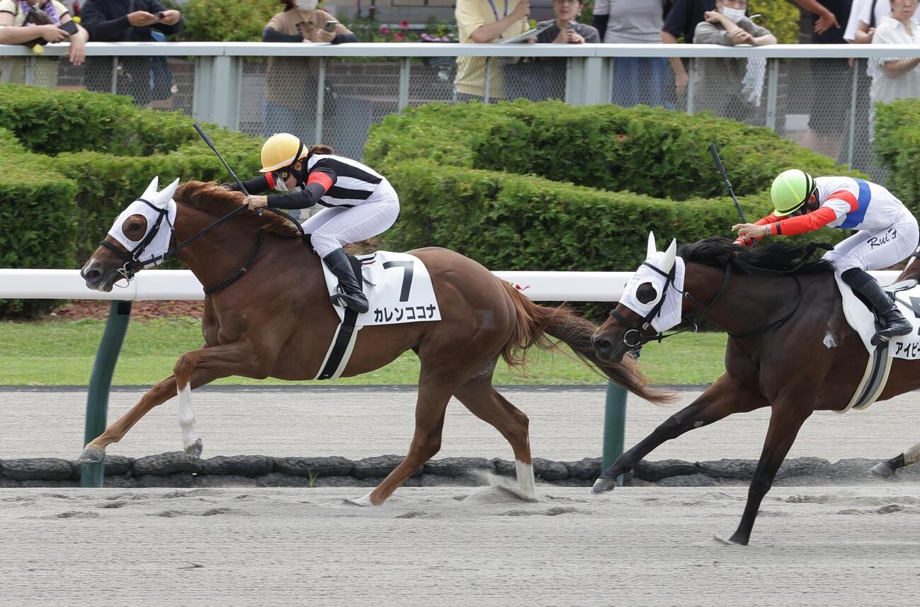 札幌1Rカレンココナで勝利を挙げた小林美駒騎手