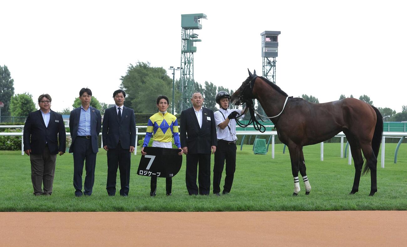 TVh賞を制したロジケープと丹内祐次騎手