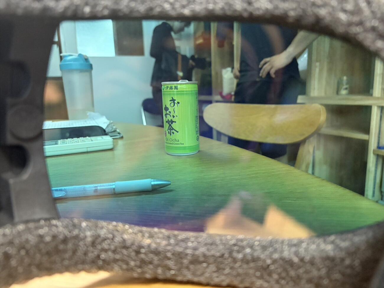 ゴーグル越しの視界。意外とクリアです