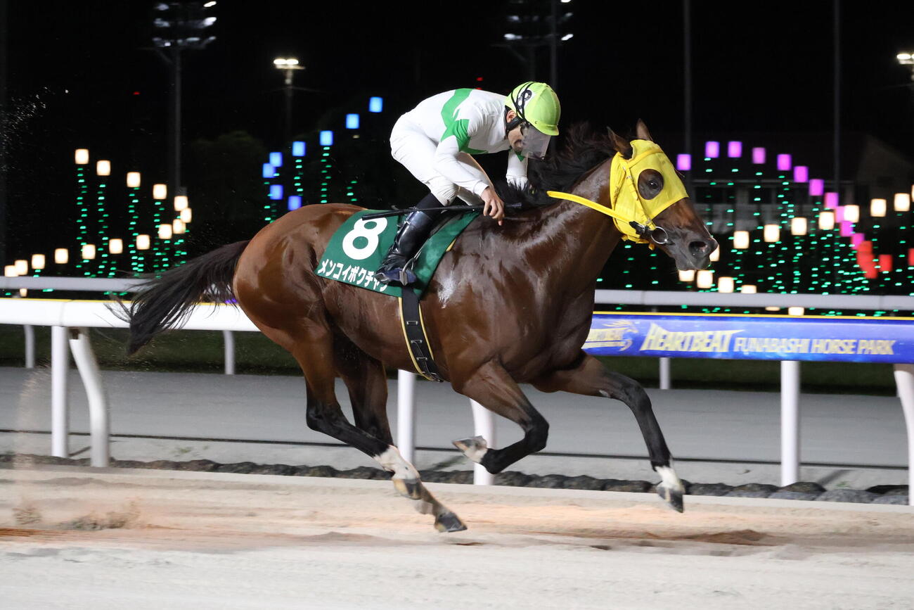 船橋11R、習志野きらっとスプリントを制したメンコイボクチャンと庄司大輔騎手