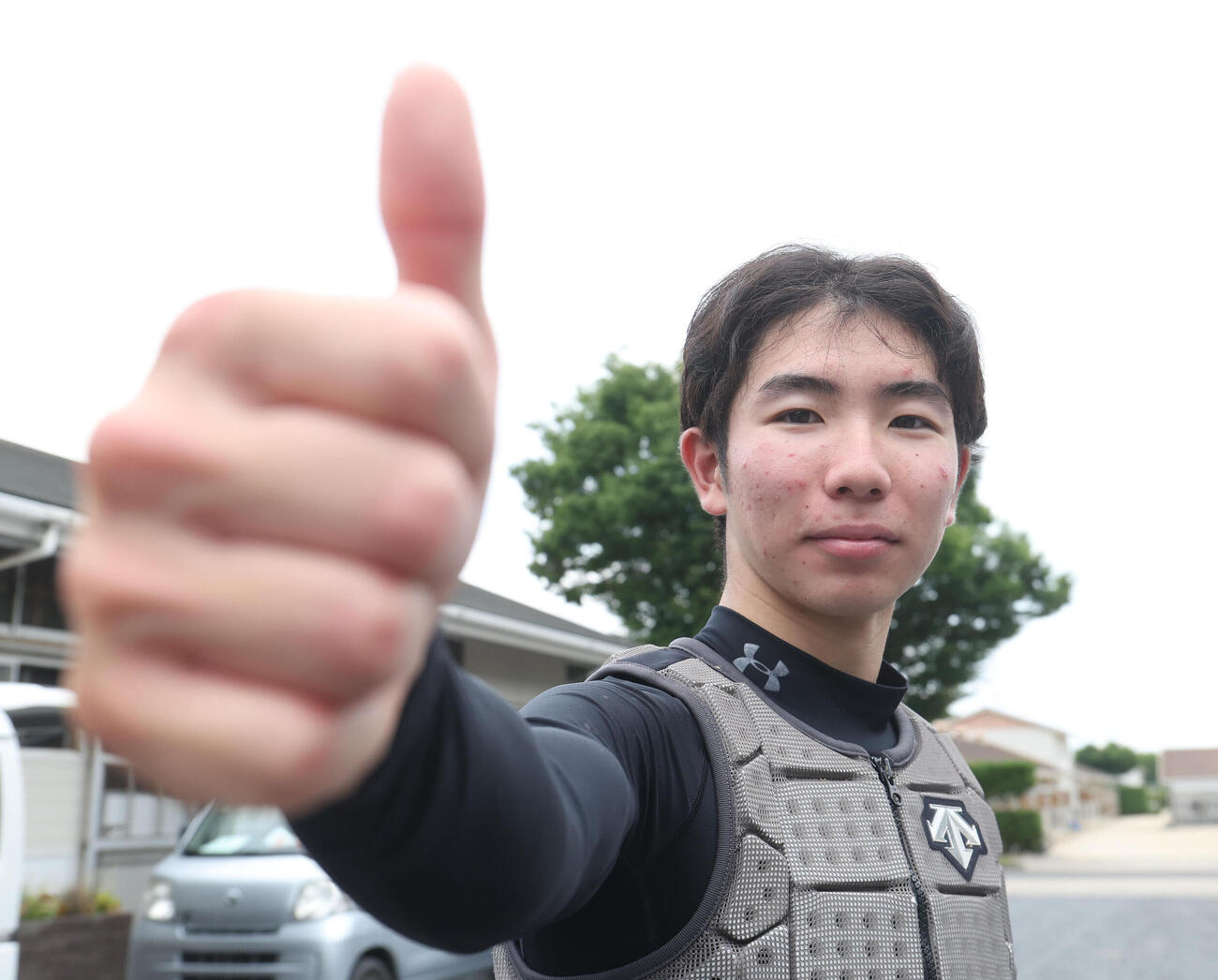 ショウナンバンライとレパードSに挑む田山旺佑騎手（撮影・白石智彦）