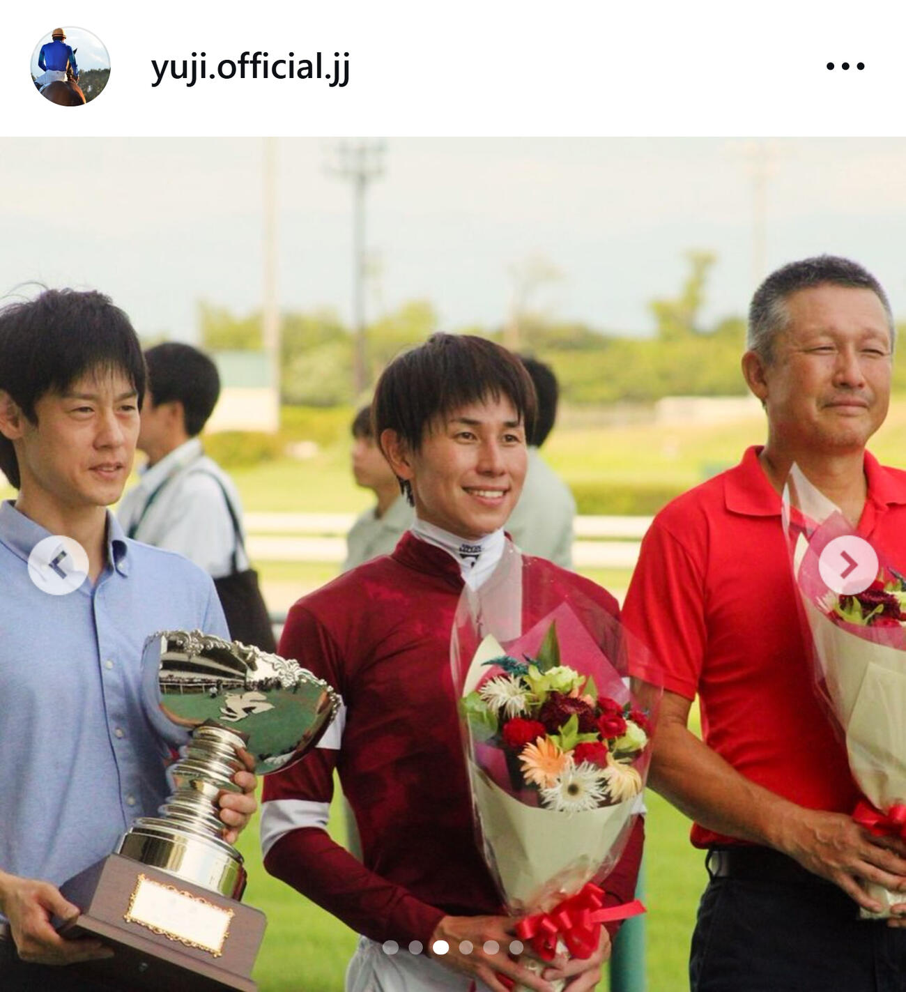 中井裕二騎手のインスタグラムから