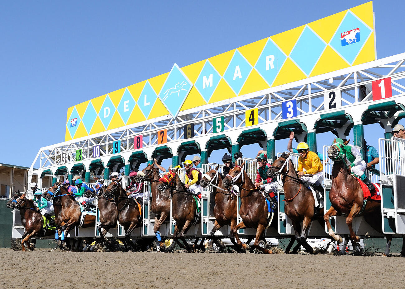 デルマー競馬場のレース風景（C）Del　Mar　Thoroughbred　Club