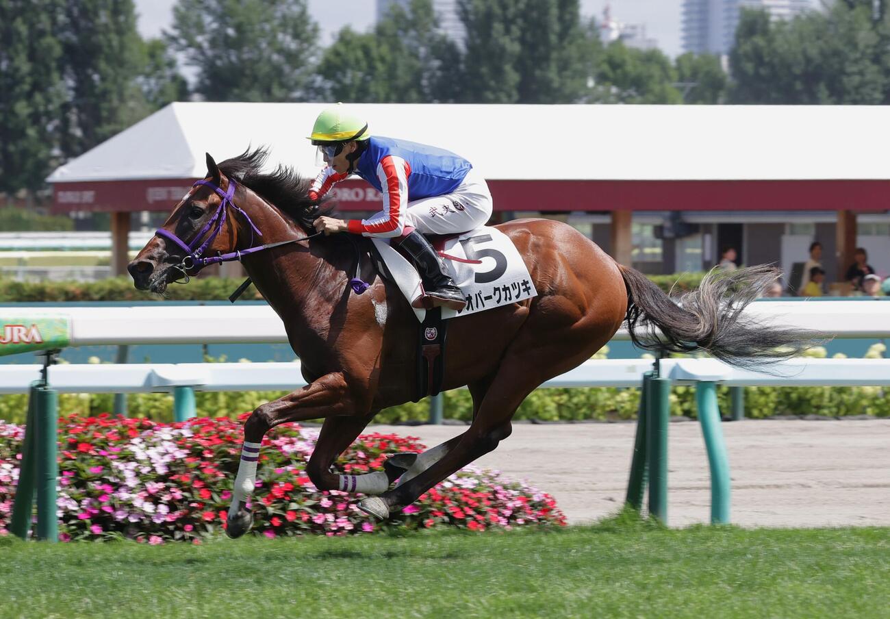 札幌5R、新馬戦を制したジオパークカツキ