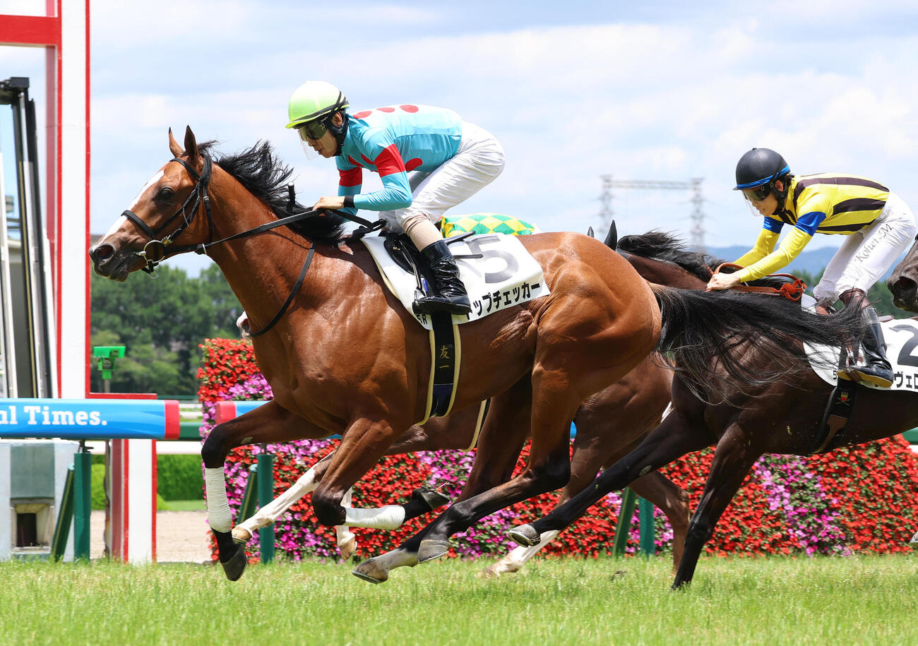 6月21日阪神5Rの新馬戦を制したトップチェッカー