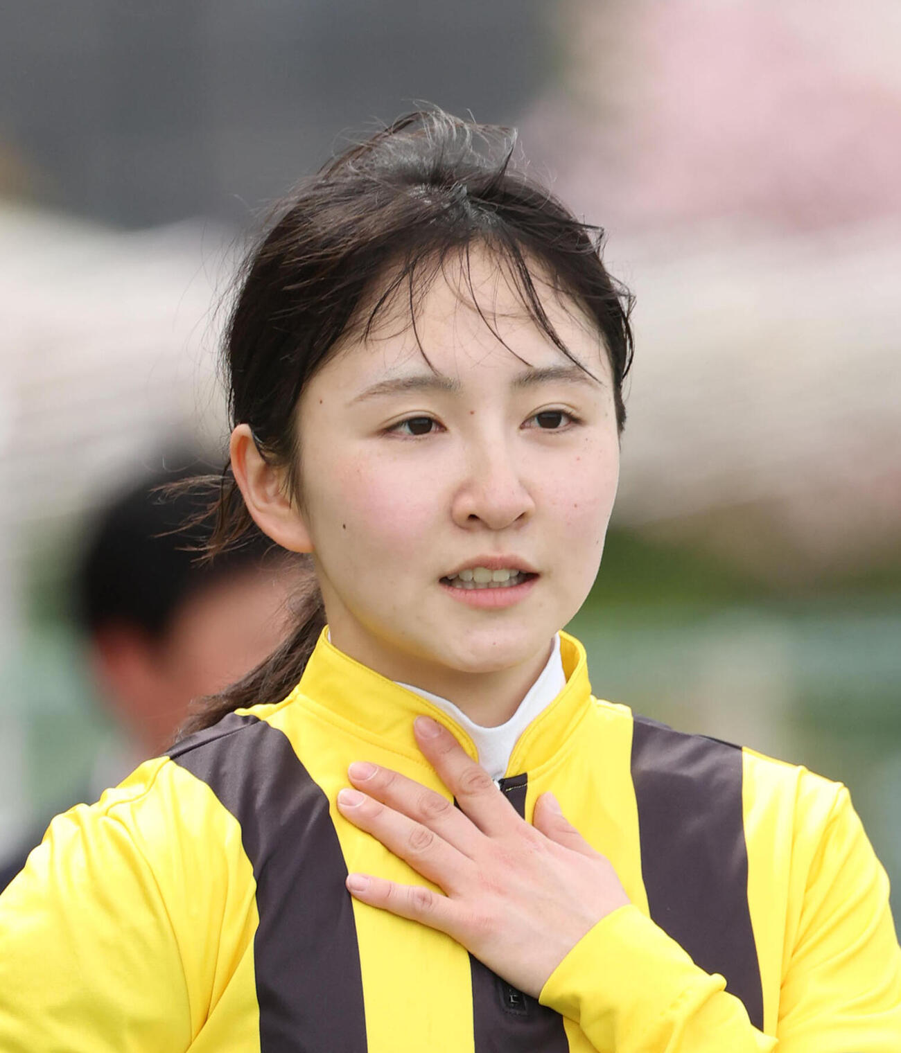古川奈穂騎手（2026年4月撮影）