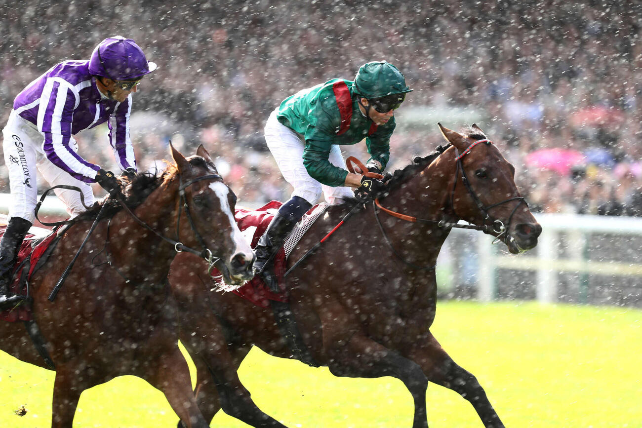 25年、凱旋門賞を制したダリズ（右）（C）France Galop