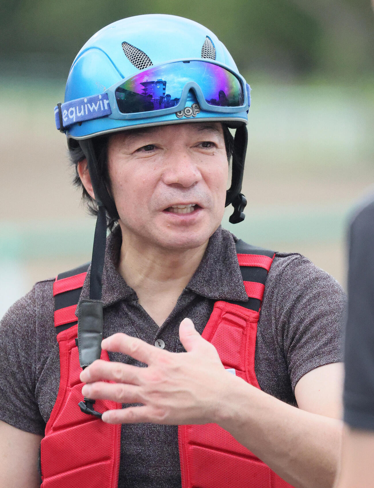 新潟開催最終週で実戦復帰予定の内田博幸騎手.（撮影・丹羽敏通）