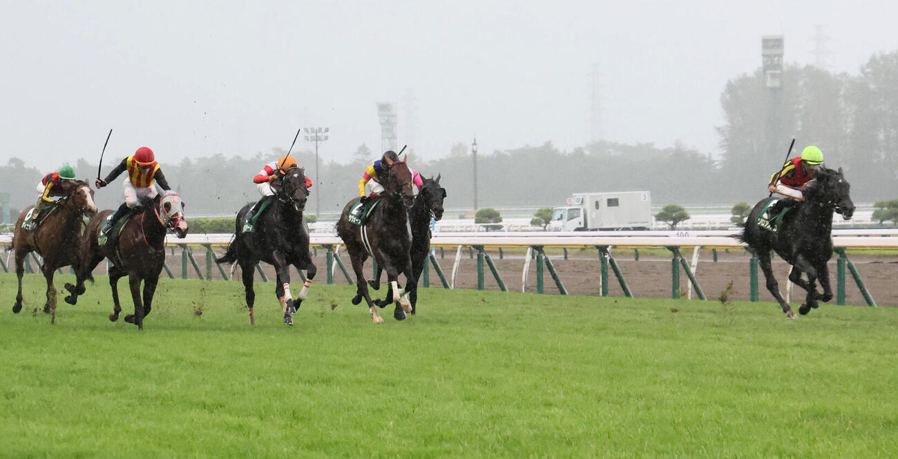 ゾロアストロ（右端）が制した新潟記念（撮影・丹羽敏通）