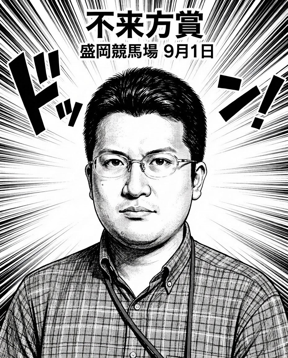 すっきりした表情で不来方賞を予想する北村キョセン記者
