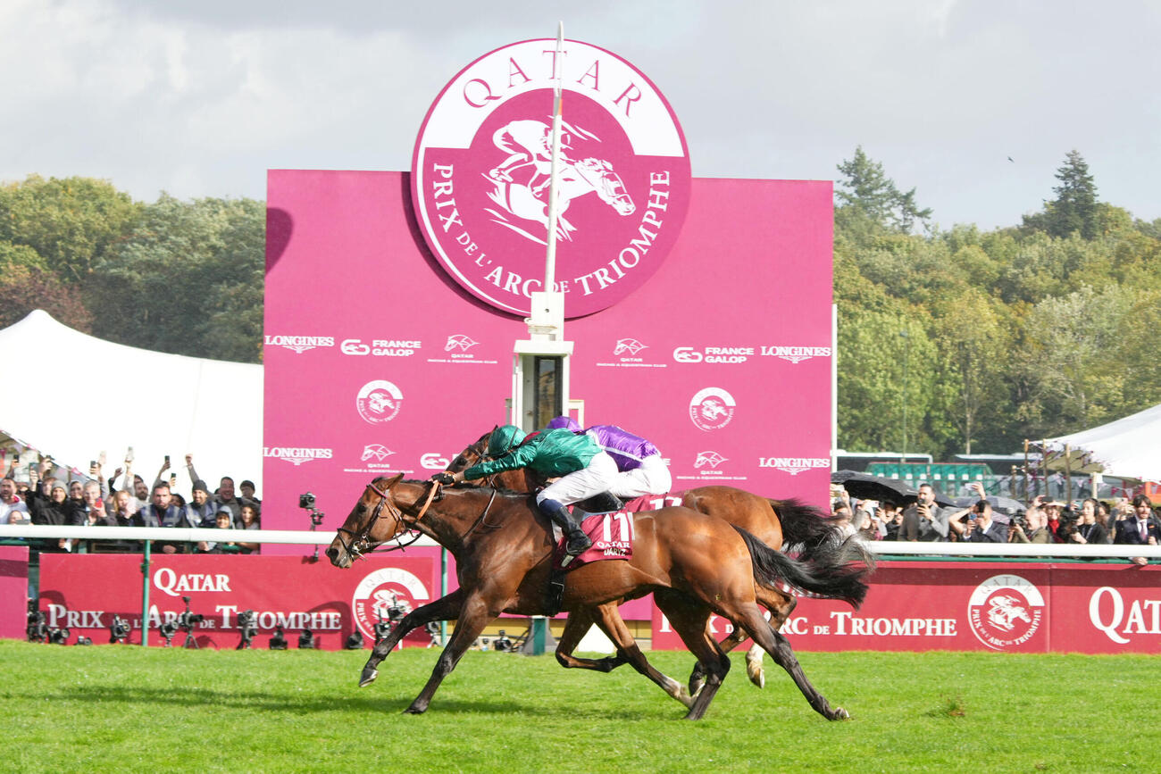 25年凱旋門賞を制したダリズ（手前）（C）France Galop