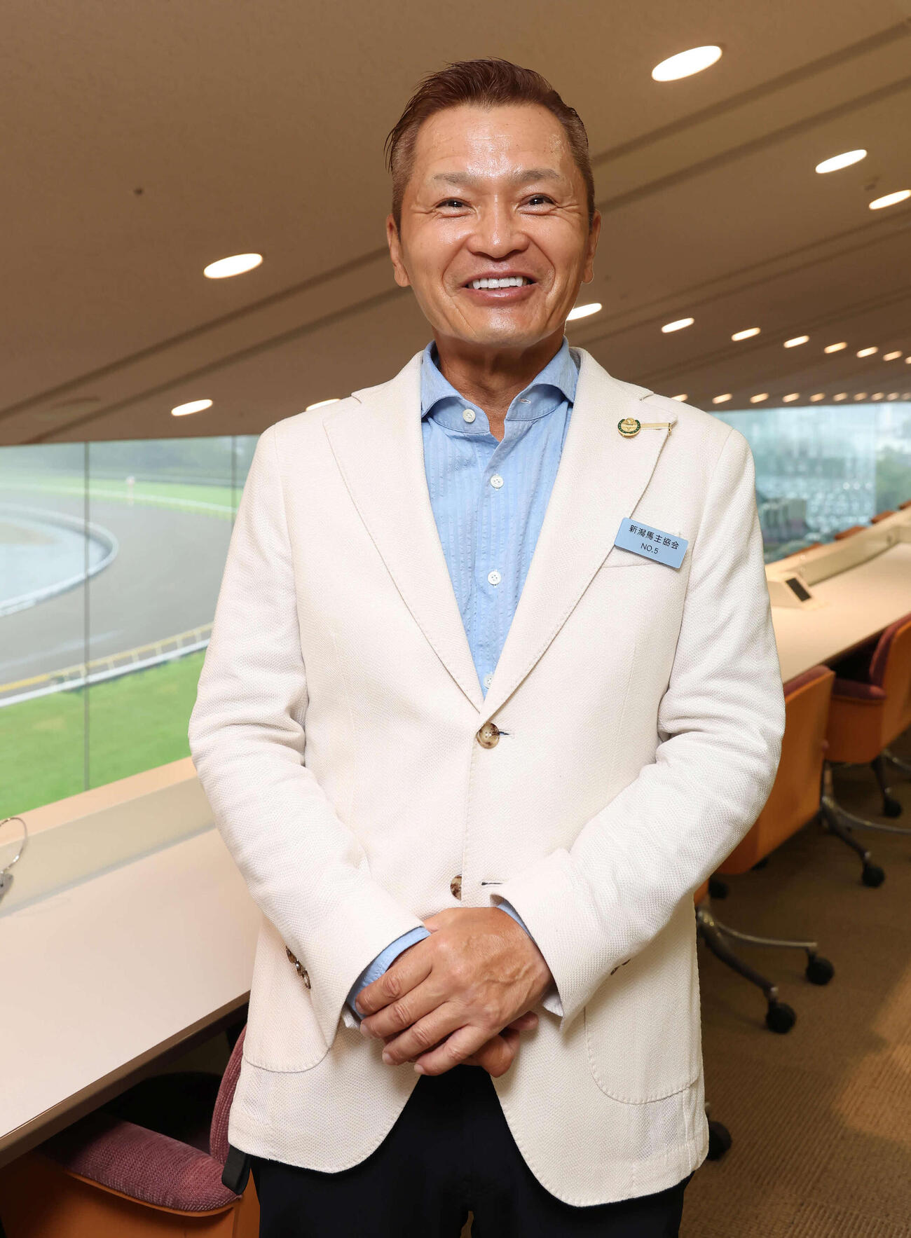 佐野信幸オーナー（2025年8月10日撮影）