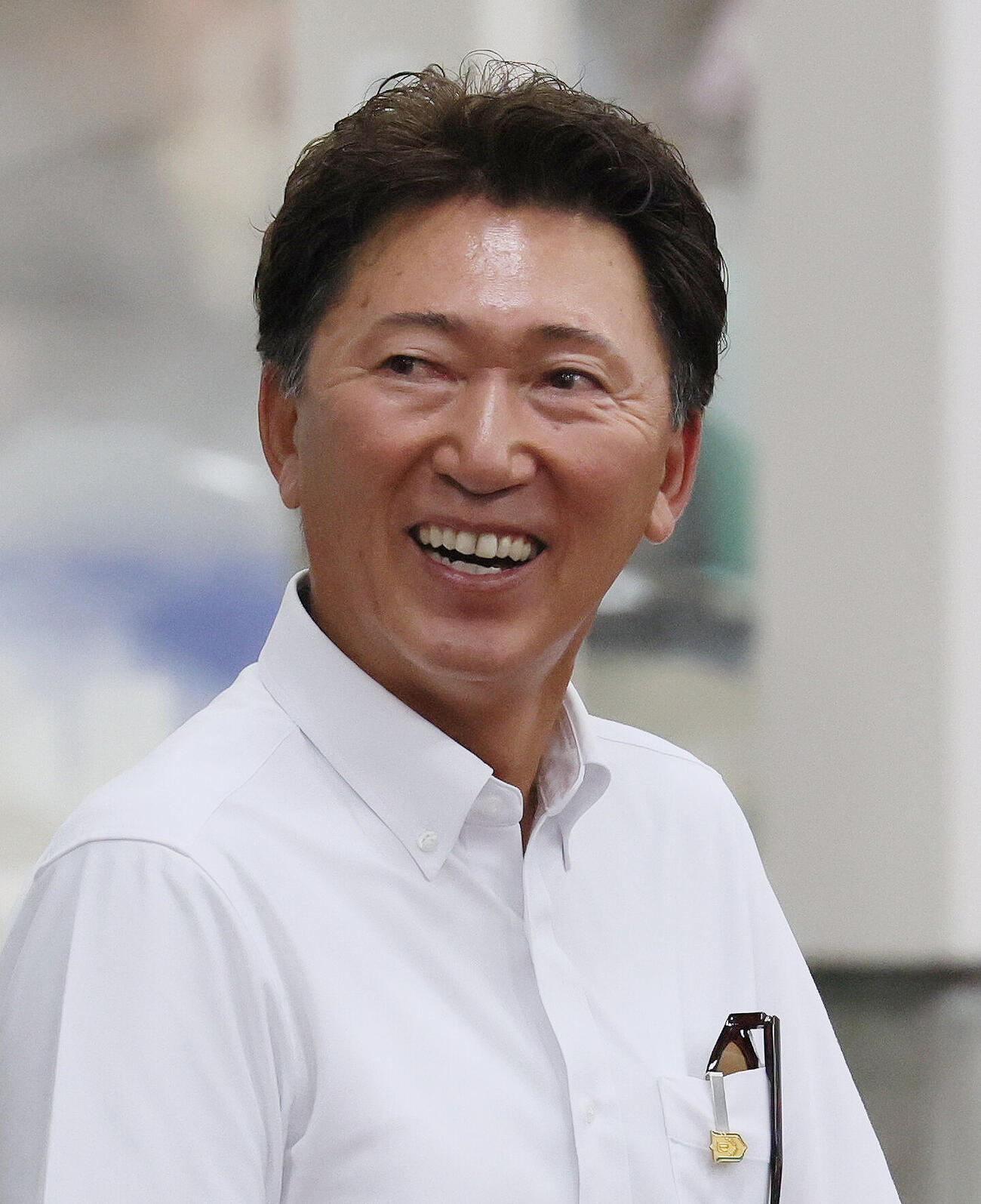 蛯名正義調教師（2026年7月撮影）