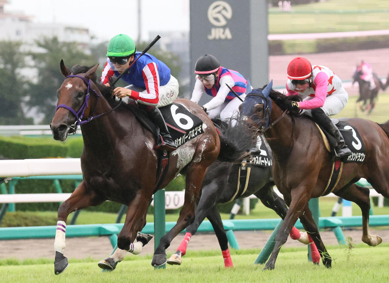 カンナSを制したジオパークカツキと横山武史騎手（撮影・丹羽敏通）