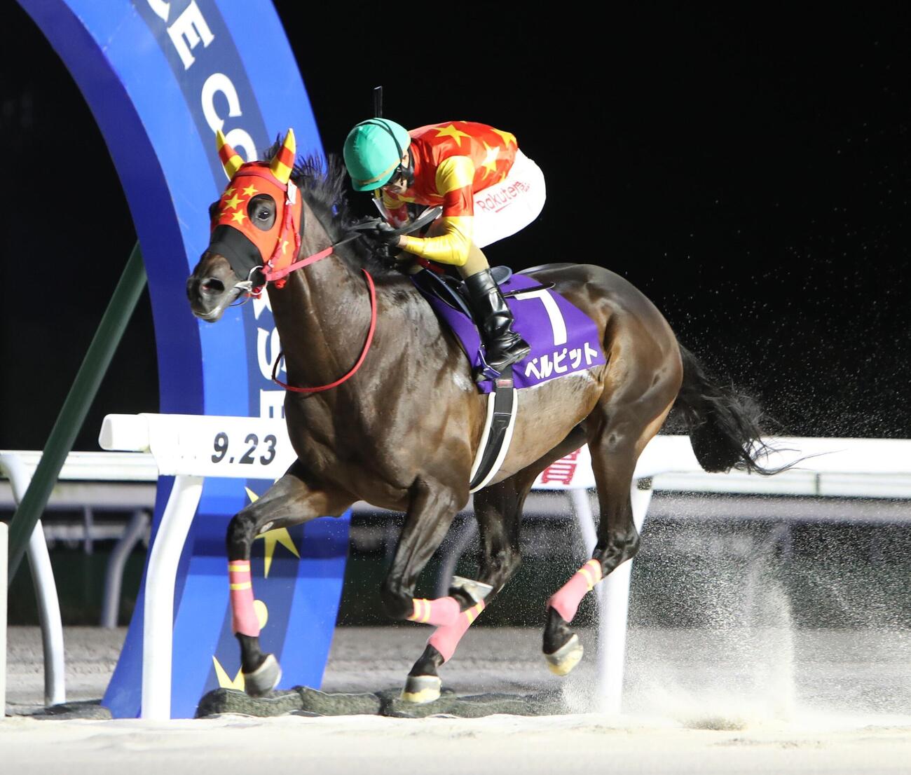 瑞穂賞3連覇を成し遂げたベルピット（騎手・桑村真明）