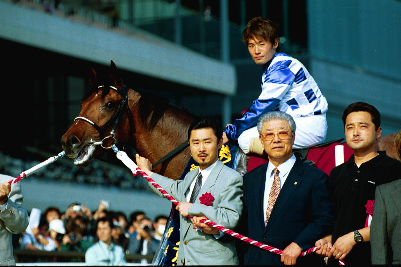 第8回青葉賞を制したルゼル（2001年4月29日撮影）