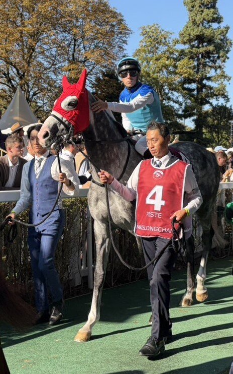 凱旋門賞に挑戦したアドマイヤテラとC・デムーロ騎手