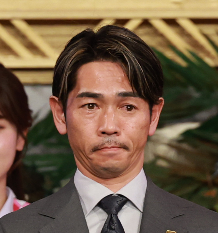 京王競馬場線で車内アナウンスを務めた戸崎圭太騎手（2025年撮影）