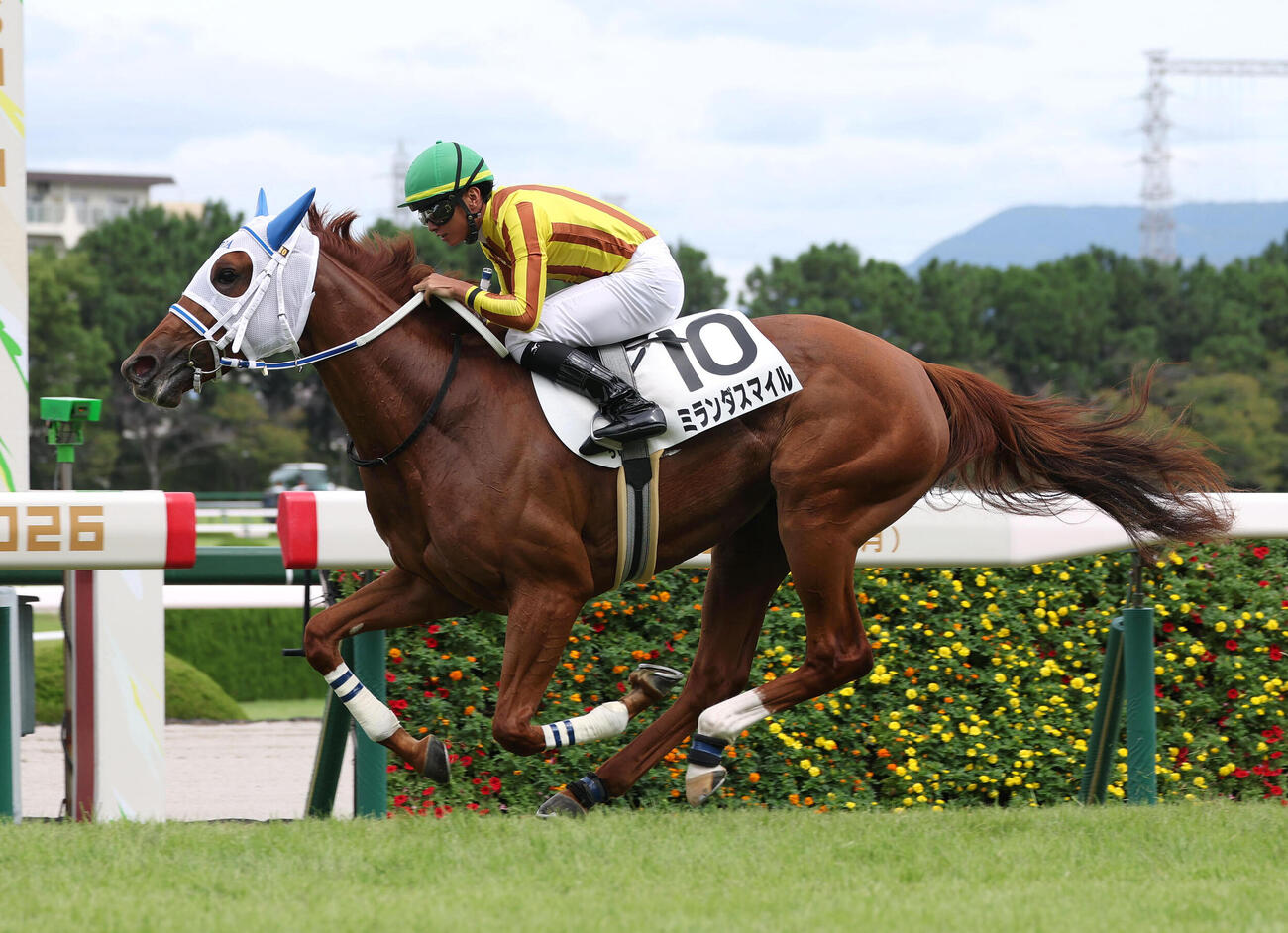 直線抜け出して新馬戦を制したミランダスマイル（2026年9月20日撮影）