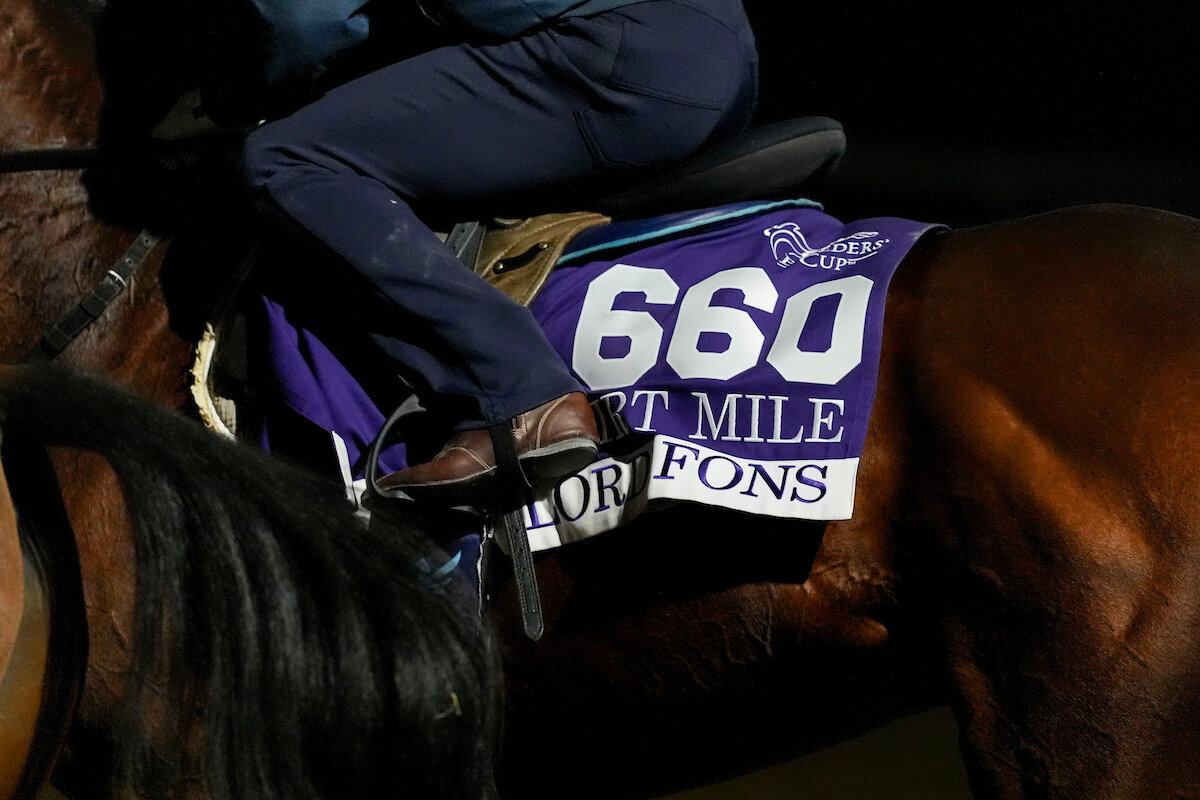 キーンランド競馬場で調整するロードフォンス（C）Scott Serio／Eclipse Sportswire