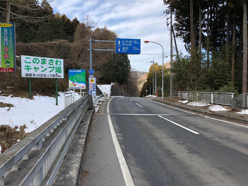 道志みちの青根付近