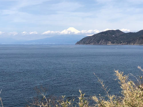 振り向くと富士山！