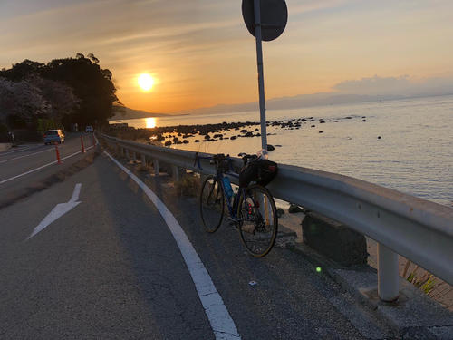 西伊豆の夕日（午後５時３１分）