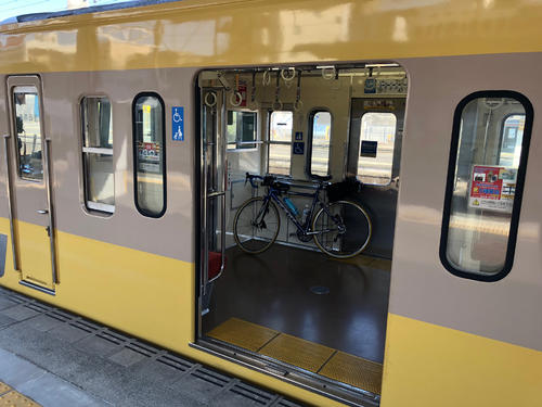 自転車そのまま乗車OK