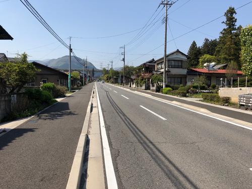最初の直線の上り