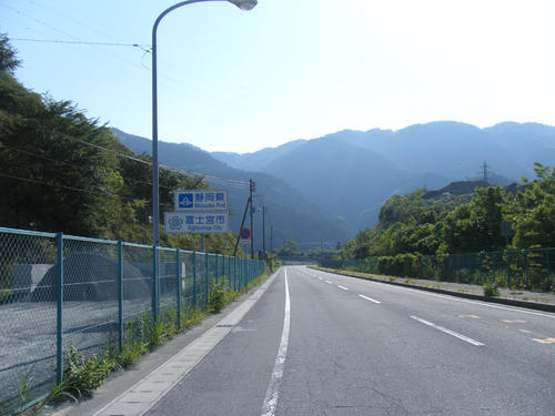 午前７時１８分、稲子手前の下り坂