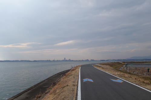 午後3時11分、遙かに見えるのは土浦市街