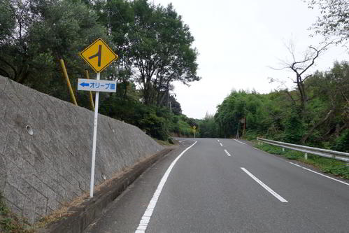 オリーブ園への分岐