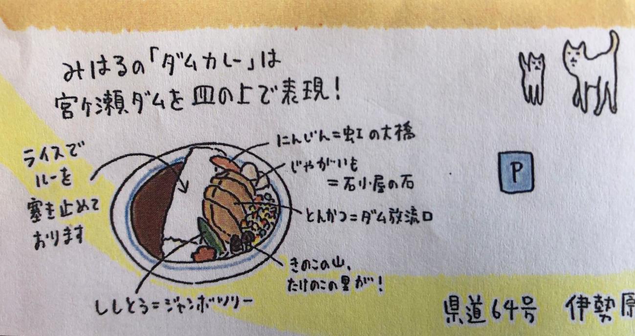 宮ケ瀬ダムカレーの説明