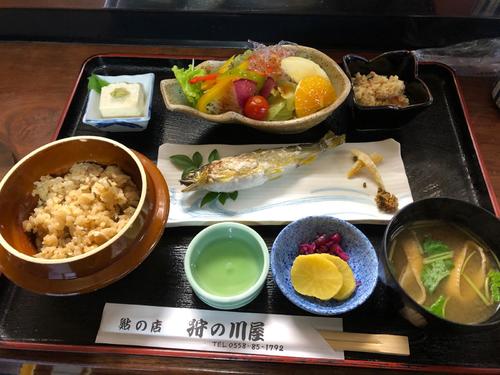 鮎の塩焼き定食