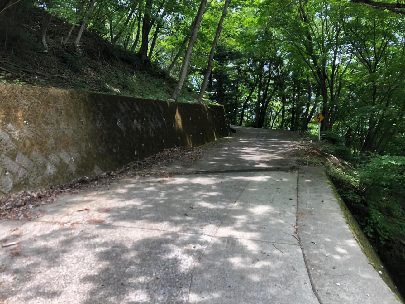 きつい坂が続く