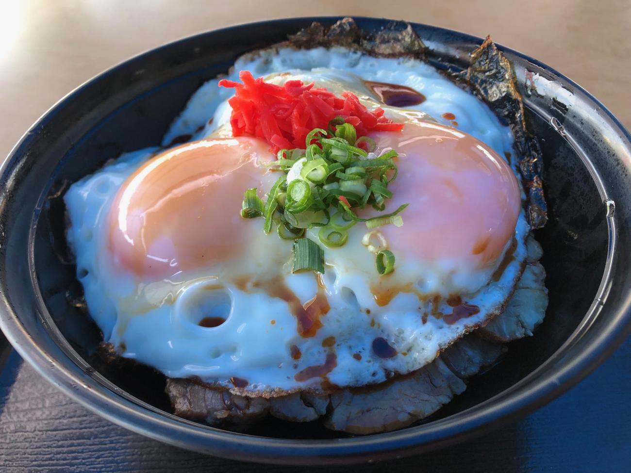 道の駅よしうみいきいき館の今治ご当地グルメ焼豚玉子飯
