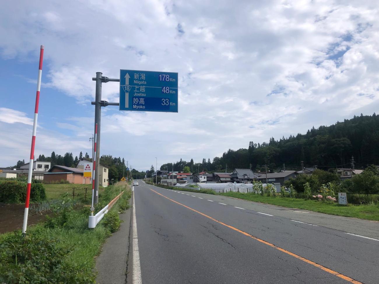 高崎から150キロ付近。上越まではあと48キロ