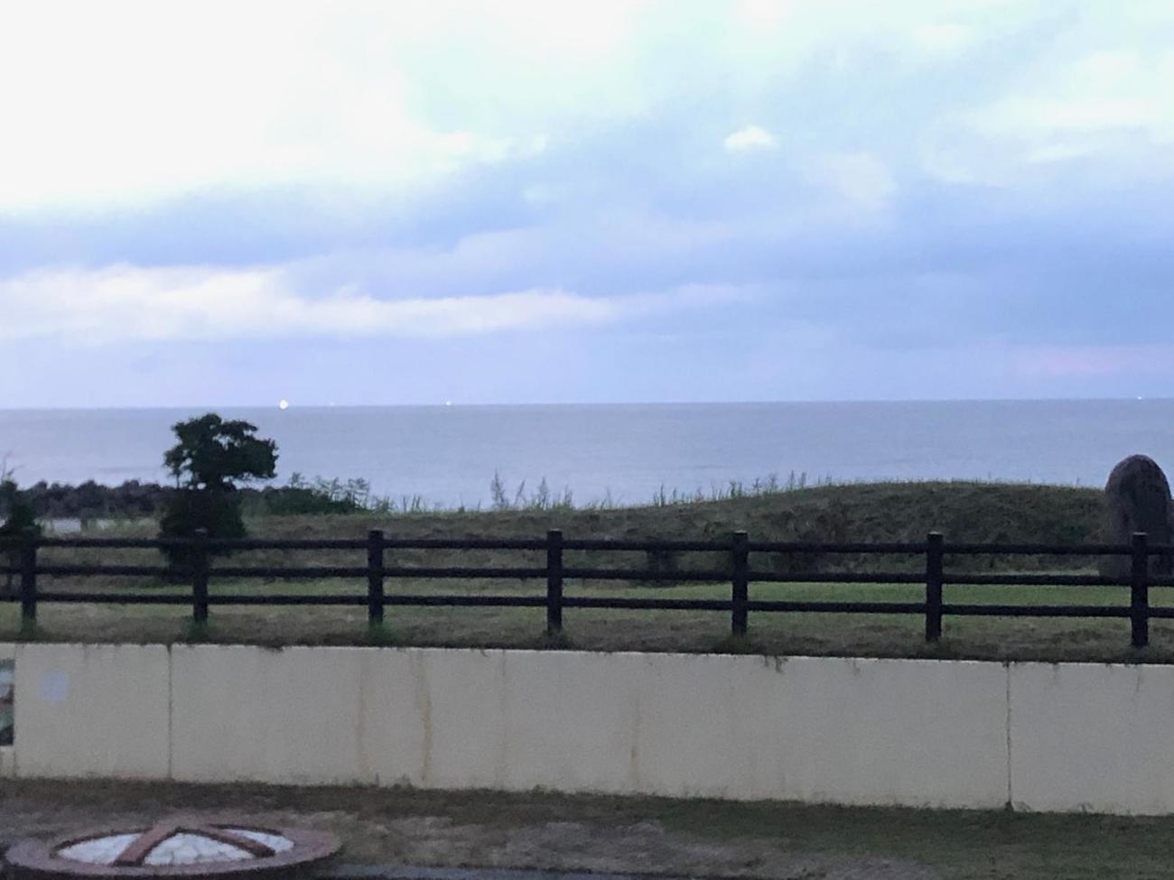 日本海の夕陽は拝めず