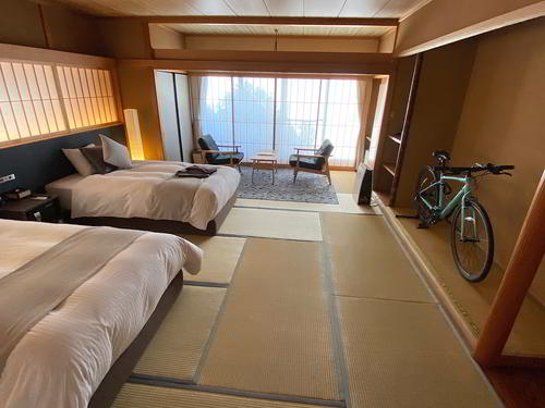 コナステイ伊豆長岡は室内に自転車を持ち込み可能の部屋もある
