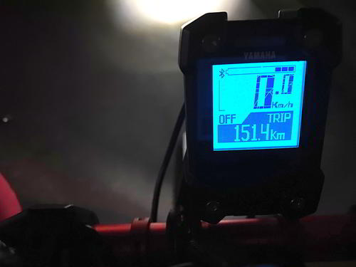 走行距離151キロ。バッテリー残量が23%だったので1充電で200キロ近く走れるかも