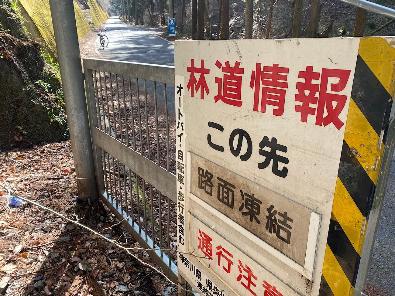 和田峠の峠道はこの辺りから本格的になる