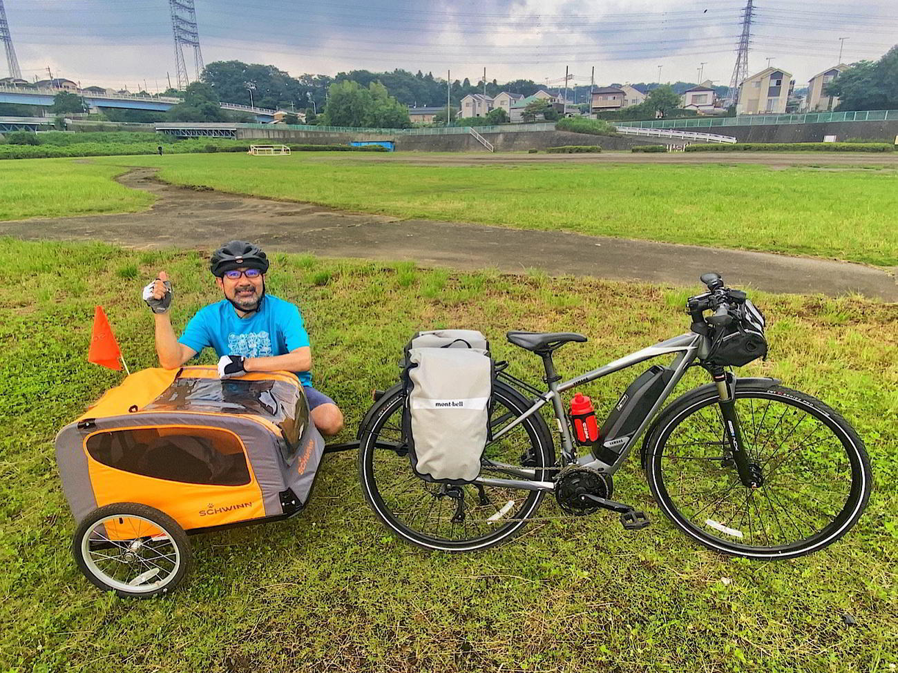 サイクルトレーラーを購入。ツーリングで走り心地を確認した