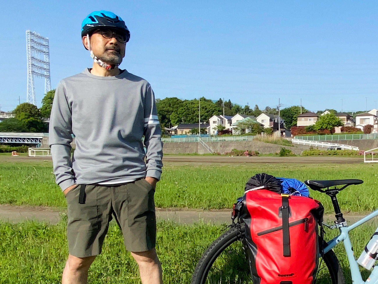自転車旅は上りと下り体感温度が大きく変わるので、ウエア選びは重要