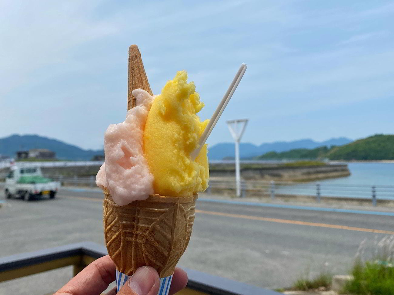 生口島のドルチェでジェラートタイム