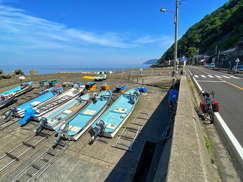 この旅で初めて見た日本海！