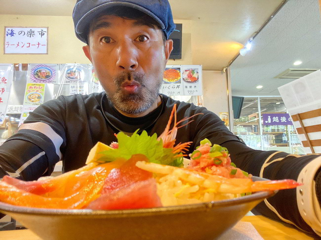 日本海とお別れになる前の海鮮丼